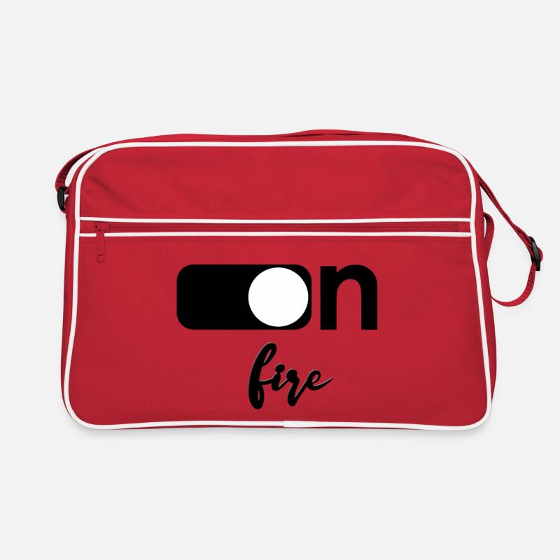 On fire Retro Tasche