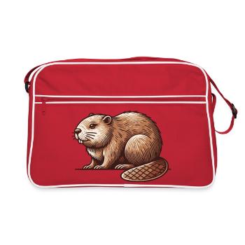 Beaver - Retro Bag - red/white - Front