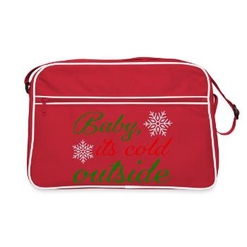 Bébé il fait froid dehors - Sac Retro - rouge/blanc - Devant