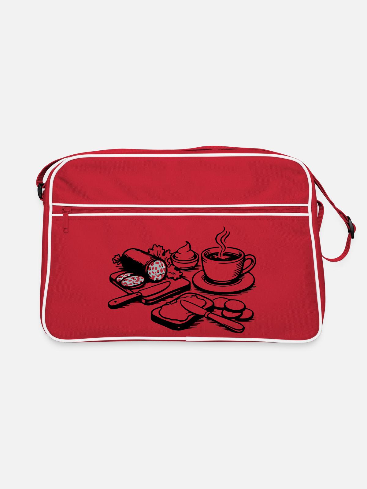 repas - Sac Retro - rouge/blanc - Devant