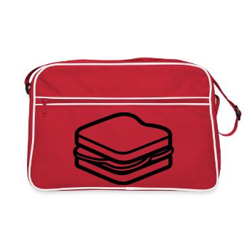 sandwich - Retro Bag - red/white - Front