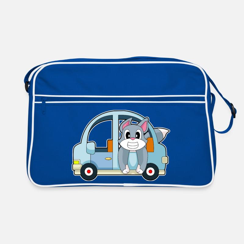 Katze Auto Retro Tasche
