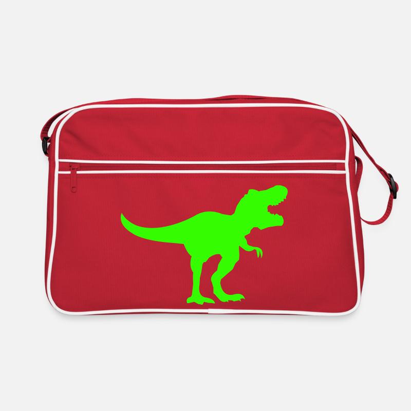 Silhouette de Dino Rex Vert Sac Retro
