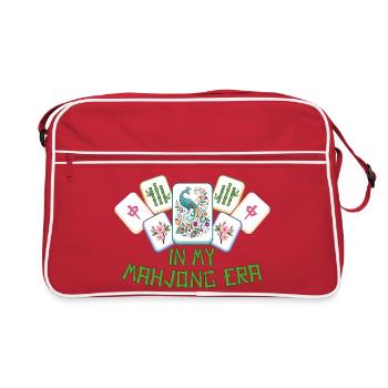 Mahjong Game Social Club Mahjong Era - Retro Bag - red/white - Front