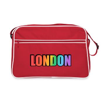 London LGBTQ Rainbow - Sac Retro - rouge/blanc - Devant