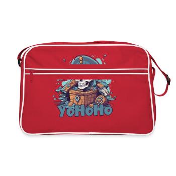 Yo Ho Ho Pirate et un trésor - Sac Retro - rouge/blanc - Devant