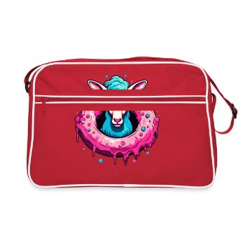 The Donut Sheep - Retro Bag - red/white - Front