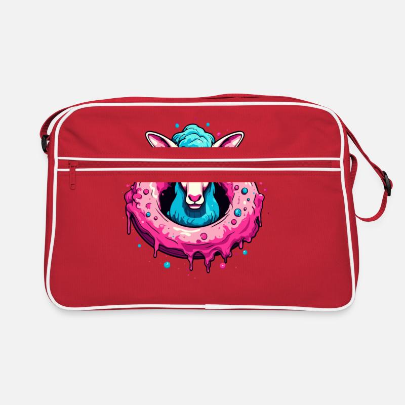 Der Donut-Schaf Retro Tasche