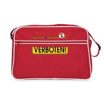 DANGER! Horses forbidden - Retro Bag - red/white - Front