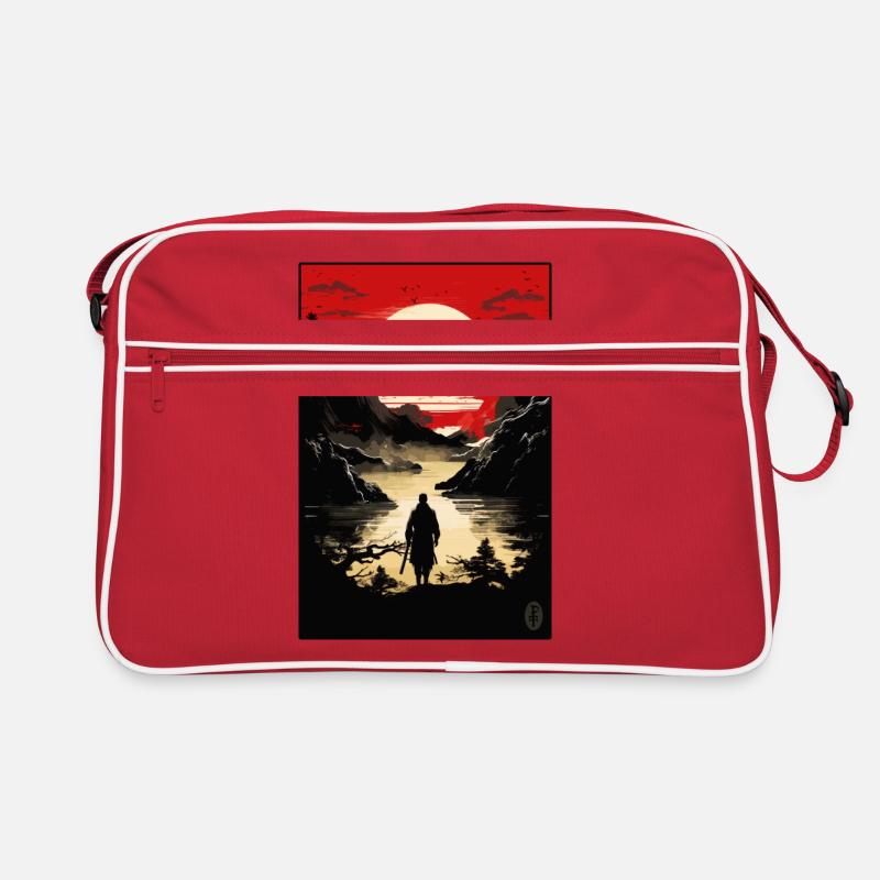 Edo Japan: Der Frieden eines Samurai Retro Tasche
