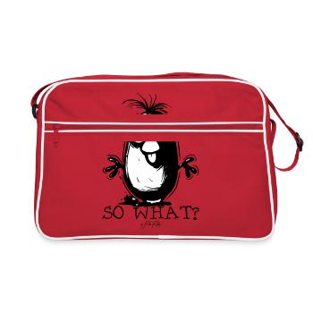 So what, now what? - Retro Bag - red/white - Front