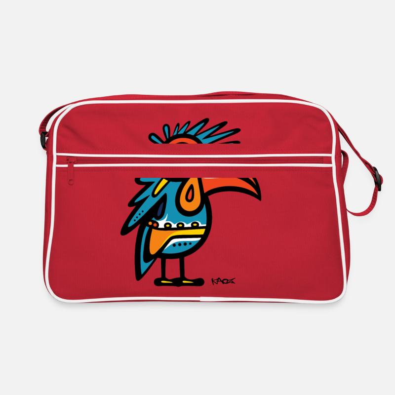 Modern Art Pop Vogel Retro Tasche