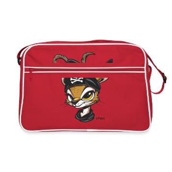 Gazelle Cerf Pirate - Sac Retro - rouge/blanc - Devant