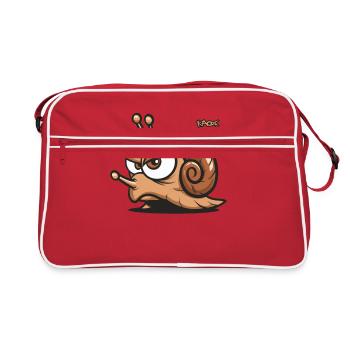Un escargot agacé - Sac Retro - rouge/blanc - Devant