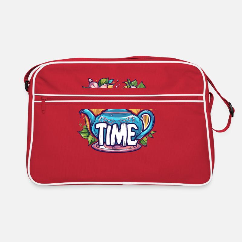 This teapot says it's tea time Retro Bag
