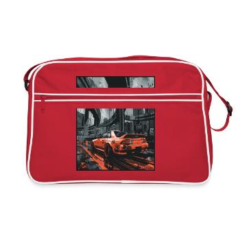 JDM Anime Japanese Super Sports Car Drift Car - Retro Bag - red/white - Front