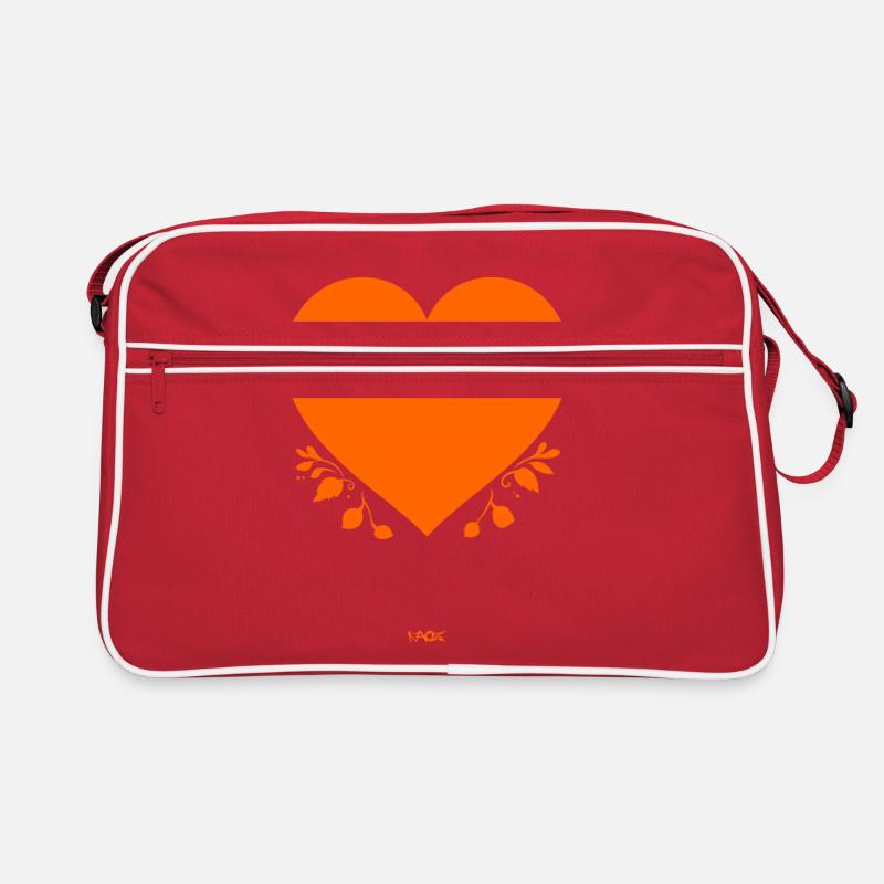 The Orange Heart Retro Bag