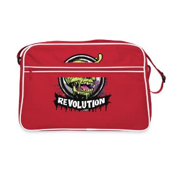 Zombie Skull Skull: Revolution - Retro Bag - red/white - Front