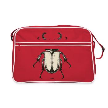 Un insecte énorme, gros et gros - Sac Retro - rouge/blanc - Devant