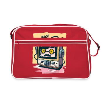 80s Music Player - Retro Bag - red/white - Front
