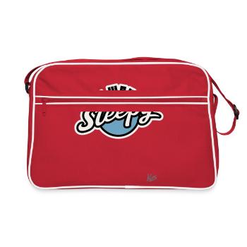 IMMER MÜDE - Retro Tasche - Rot/Weiß - Vorne