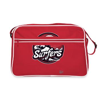 Wave Surfers: Grab the Wave and Ride It - Retro Bag - red/white - Front