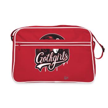 Baseball helmet for gothic girls - Retro Bag - red/white - Front