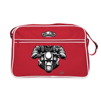 Cool Moto Biker Bear - Sac Retro - rouge/blanc - Devant