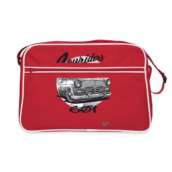 East Germany DDR Car Lowrider 601 Auto - Retro Tasche - Rot/Weiß - Vorne