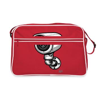Cartoon Security Camera: Always in view cameras - Retro Bag - red/white - Front