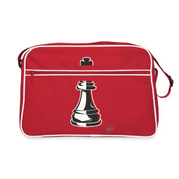 Roi des échecs - Sac Retro - rouge/blanc - Devant