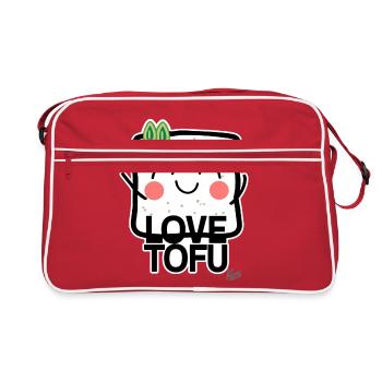 Tofu Love : Tofu Heartbreaker - Sac Retro - rouge/blanc - Devant