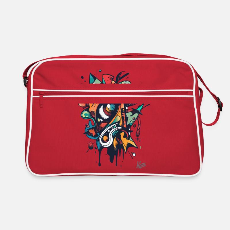 Der Abstrakte Blick der Modernen Kunst Retro Tasche