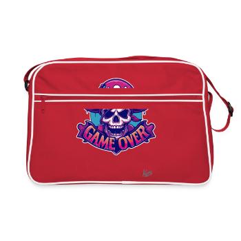 Game Over: Pirate Skull - Retro Bag - red/white - Front
