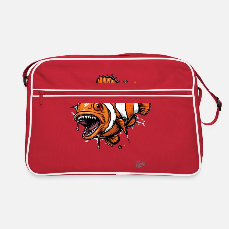 Funny Horror Clownfish Retro Bag