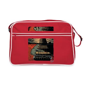 Zoom on the guitar - Retro Bag - red/white - Front