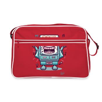 funny arcade video games box is - Retro Bag - red/white - Front