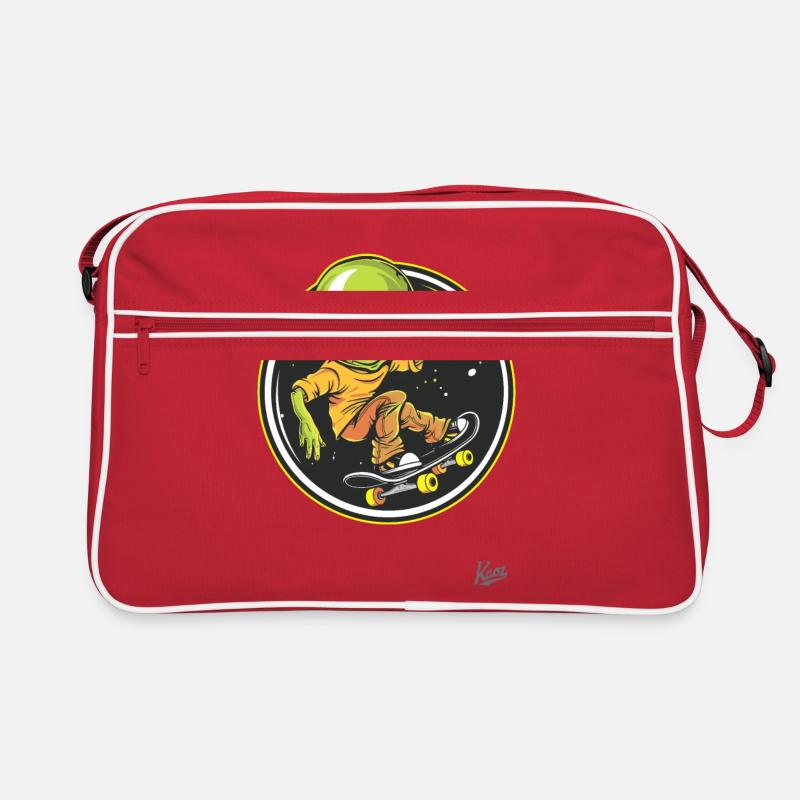 Extraterrestre du skateboard Sac Retro