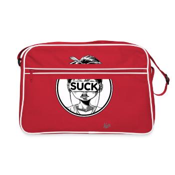 Les gens sont terribles et ennuyeux - Sac Retro - rouge/blanc - Devant