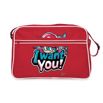 Je te veux - Sac Retro - rouge/blanc - Devant