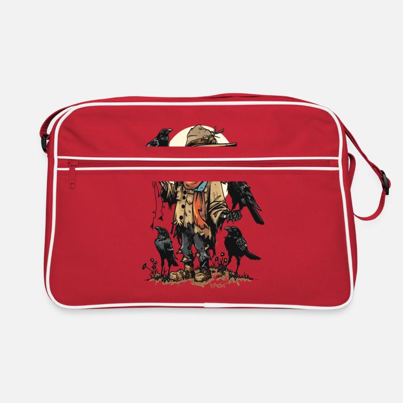 Corbeaux et corbeaux portés par un épouvantail Sac Retro