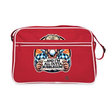 They live and: I have no more chewing gum - Retro Bag - red/white - Front