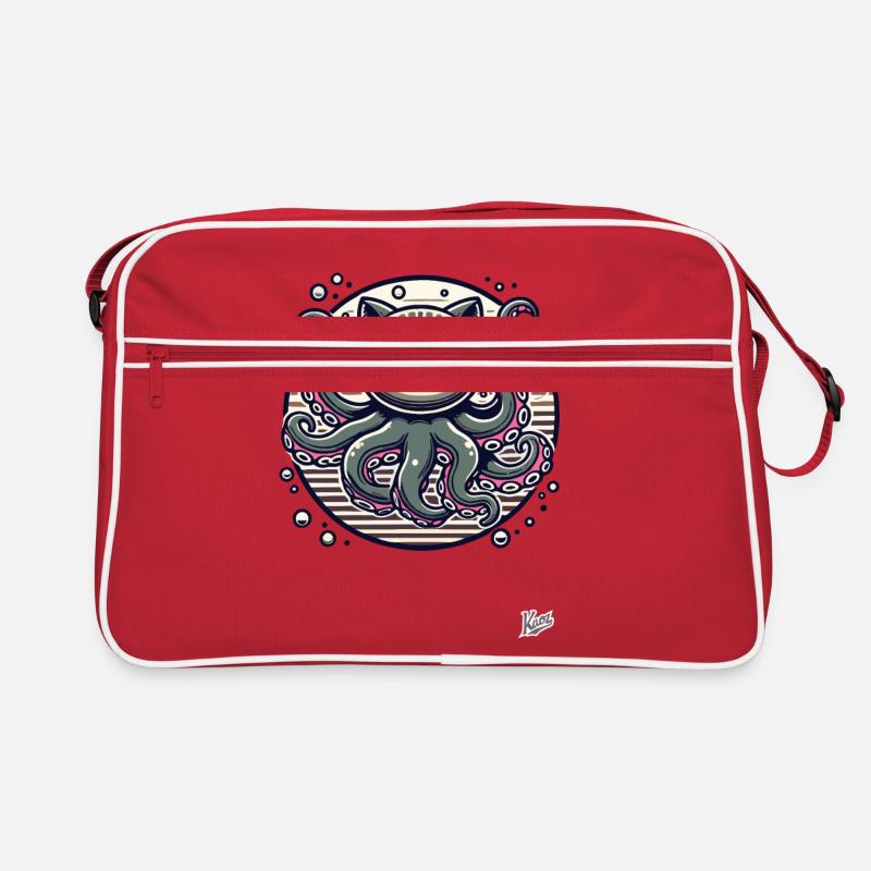 Pieuvre Chat pieuvre Sac Retro
