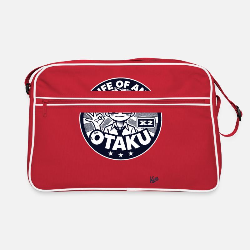 Das Leben eines Otaku Retro Tasche