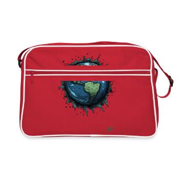 Planète Terre - Sac Retro - rouge/blanc - Devant