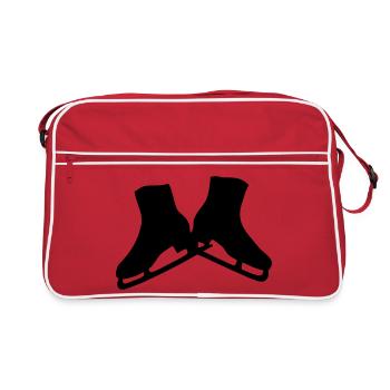 Patineuse artistique - Sac Retro - rouge/blanc - Devant