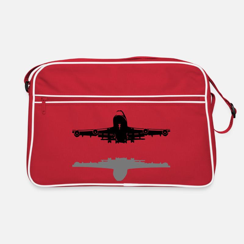 747 - Retro Tasche - Rot/Weiß