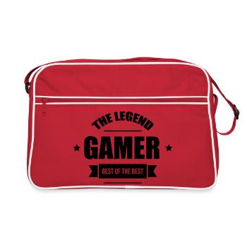 Gamer / Gaming - Sac Retro - rouge/blanc - Devant