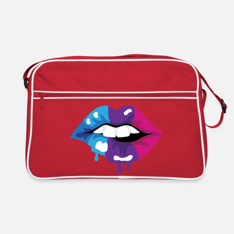Coloured Lips Retro Bag
