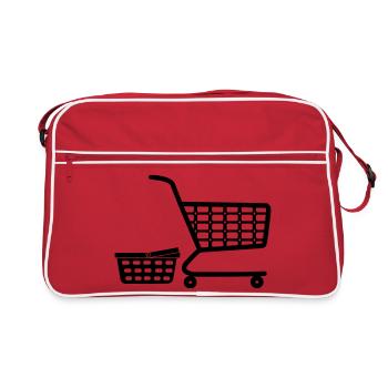Panier et panier - Sac Retro - rouge/blanc - Devant